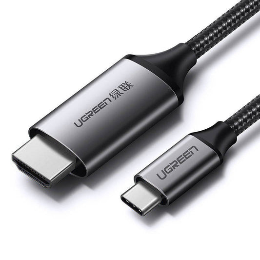 كابل Ugreen كابل HDMI - USB Type C 4K 60 هرتز 1.5 متر أسود-رمادي /50570