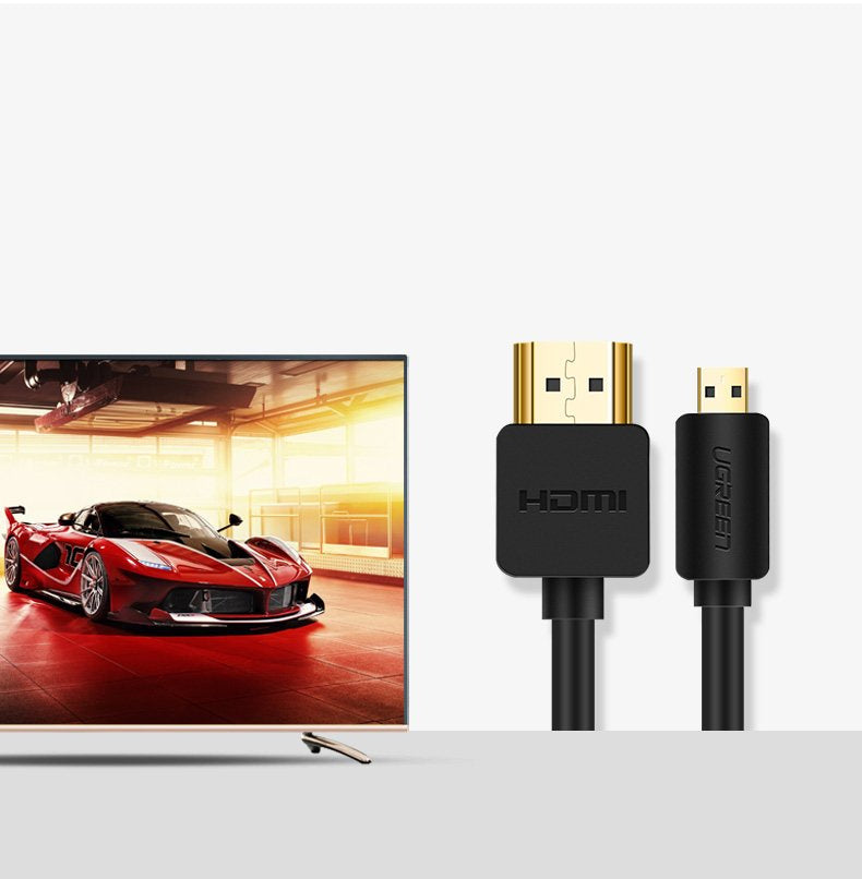 كابل يو جرين مايكرو HDMI إلى HDMI بطول 1.5 متر أسود / HD127