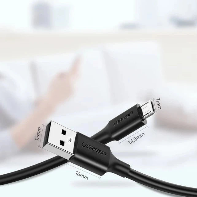 UGREEN Micro USB Male To USB 2.0A  Male Cable - Black/ US289