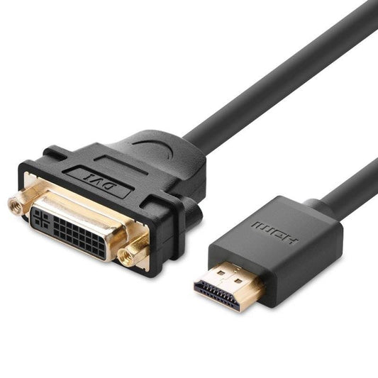 كابل محول HDMI ذكر إلى DVI أنثى من UGREEN بطول 22 سم (أسود) / 20136