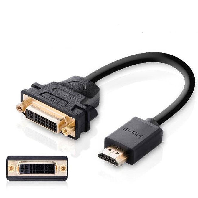 UGREEN HDMI Male to DVI Female Adapter Cable 22cm (Black) / 20136