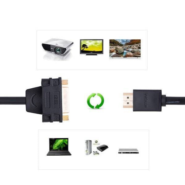 UGREEN HDMI Male to DVI Female Adapter Cable 22cm (Black) / 20136