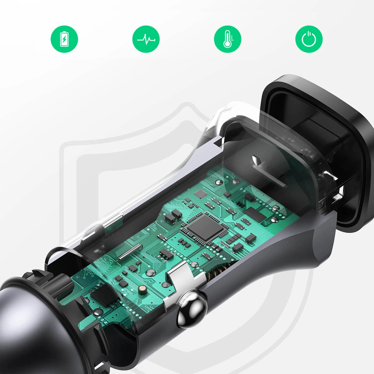 شاحن يوجرين سيارة سريع بقوة 30 واط  / 40858