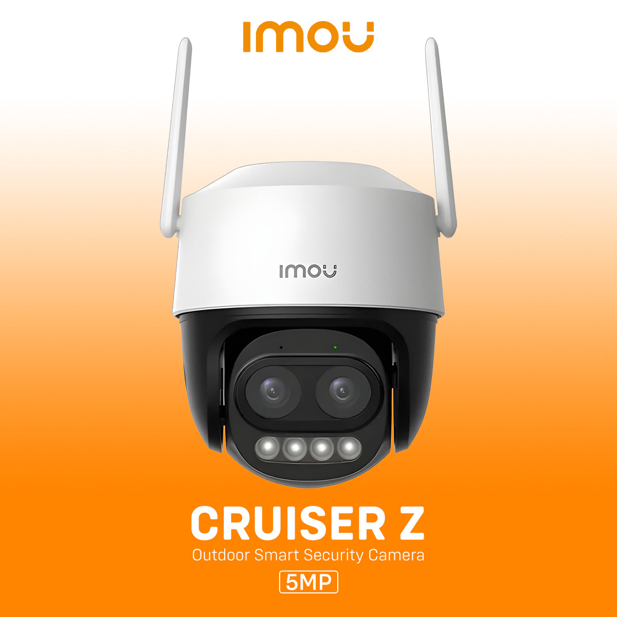 كاميرا PTZ خارجية ذكية بدقة 5 ميجابكسل مع تقريب بصري 3 أضعاف / Cruiser Z