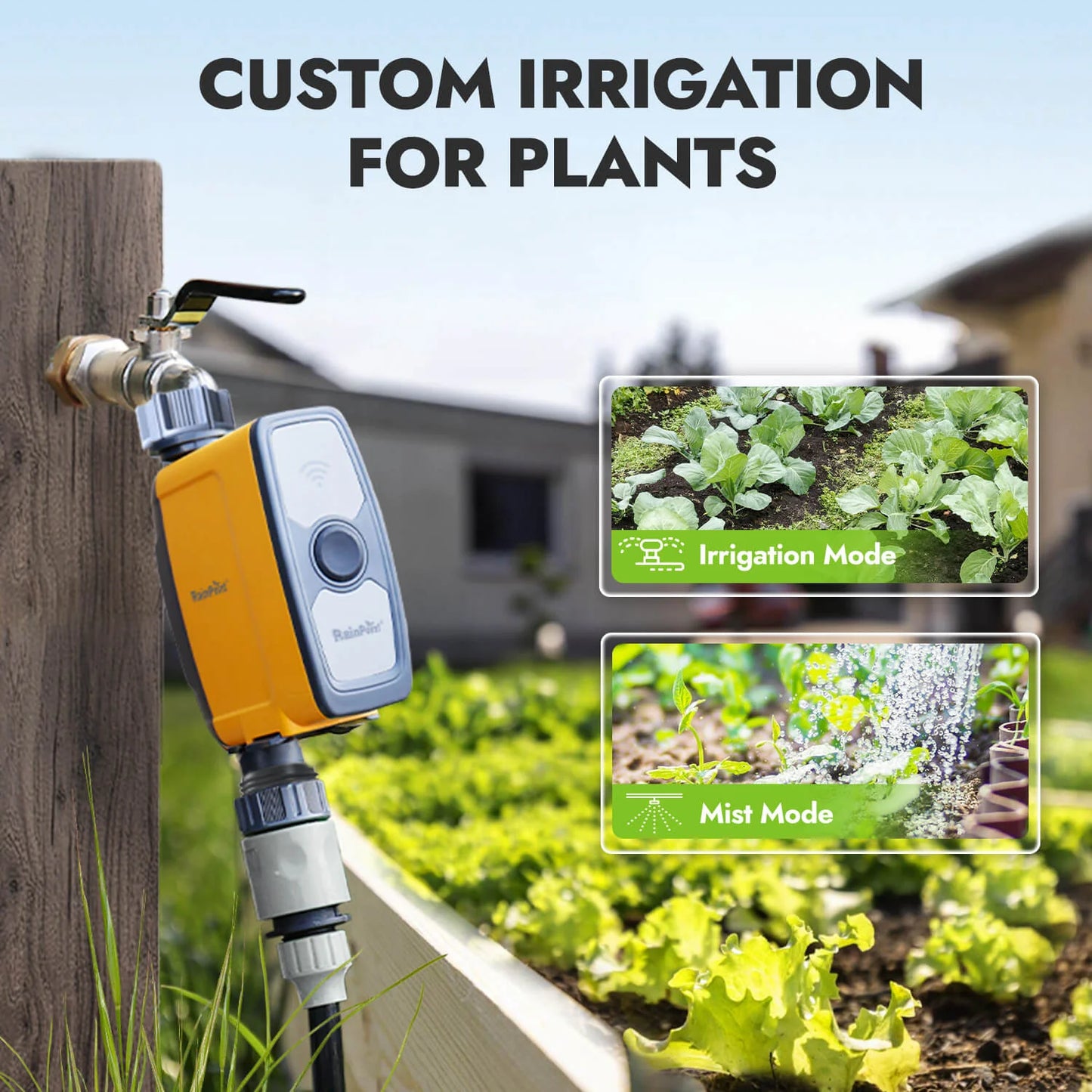 طقم مؤقت / صمام مياه ذكي وايفاي (صمام ذكي + مقبس ذكي (فيش أوروبي))