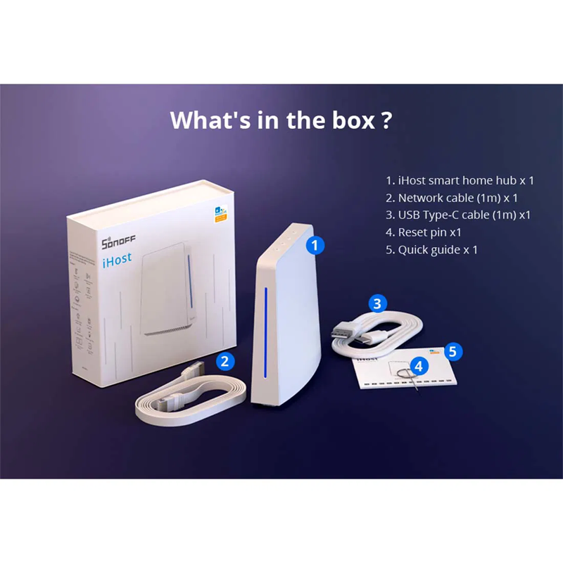 جهاز Sonoff iHost AIBridge-26 Smart Home Hub (ذاكرة وصول عشوائي 4 جيجابايت) - تحكم محلي مع دعم Zigbee وWiFi وMatter