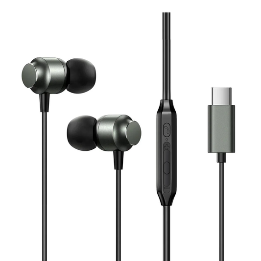 سماعات أذن JOYROOM Type-C المعدنية السلكية داخل الأذن / JR-EC06