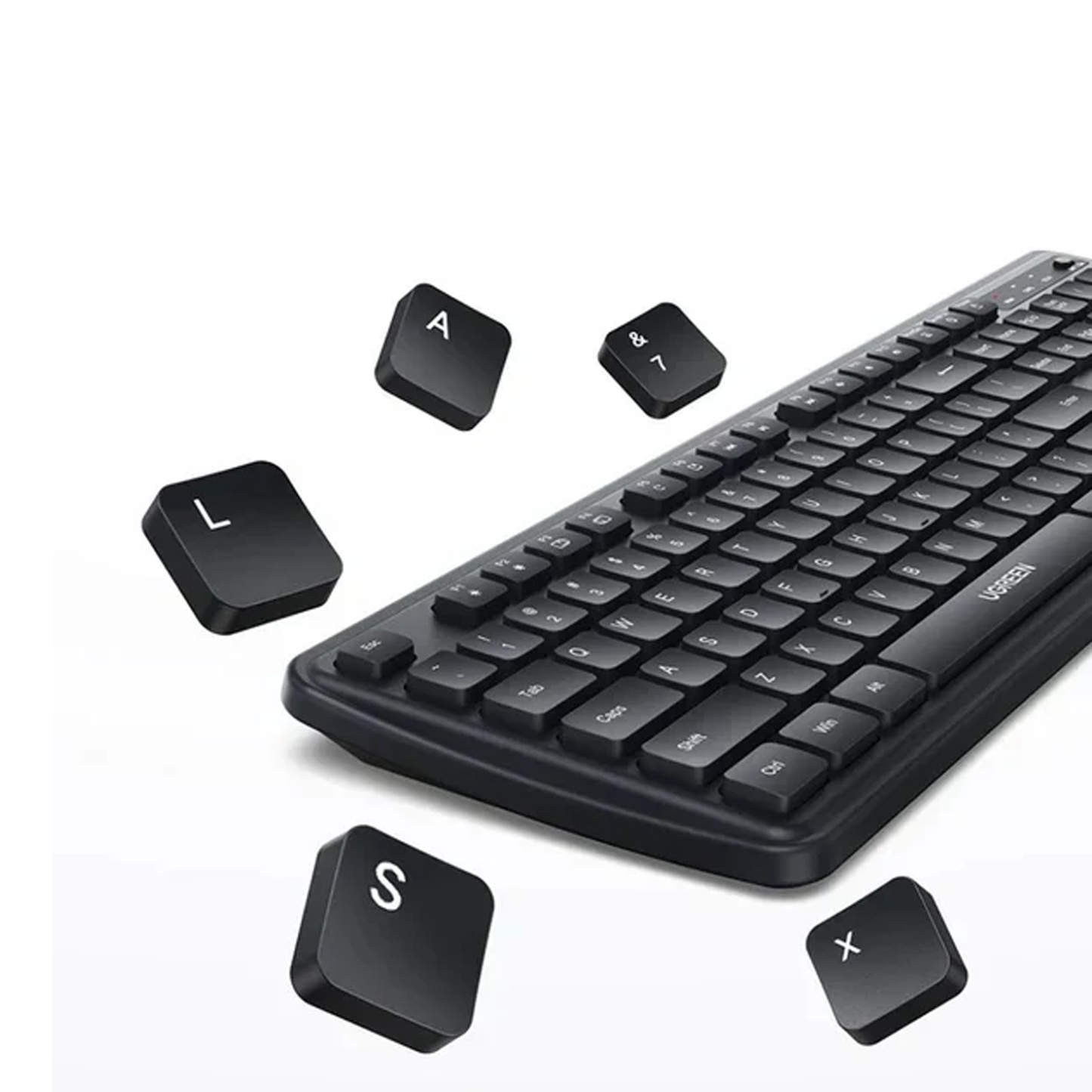 UGREEN Full Size Wireless Keyboard, 104 Keys, 2.4GHz /65734