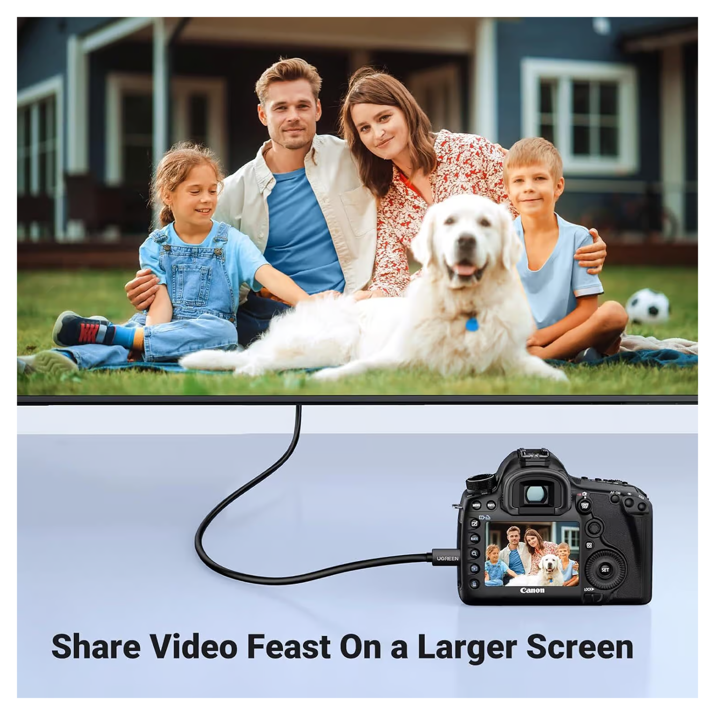 كابل يو جرين مايكرو HDMI إلى HDMI بطول 1.5 متر أسود / HD127