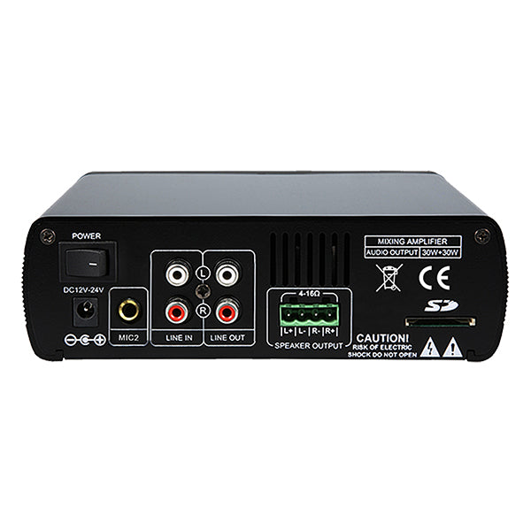 DSPPA 2x30W Mini Digital Amplifier with USB & Bluetooth -Mini60