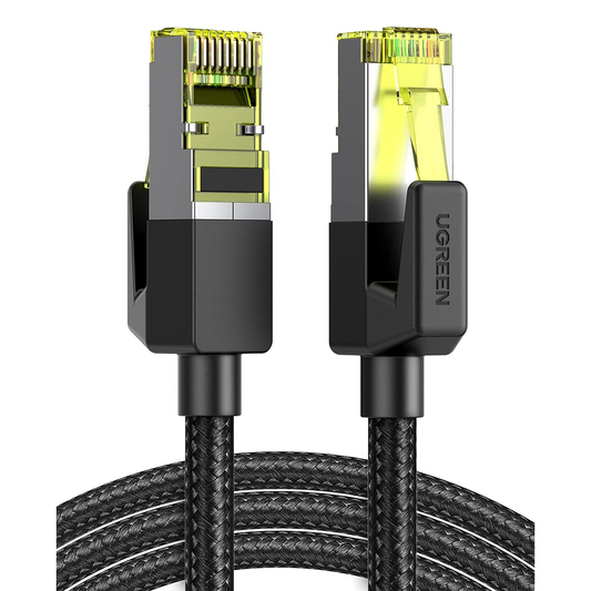 UGREEN Cat 7 Pure Copper Ethernet Cable Braided (Black) - NW150