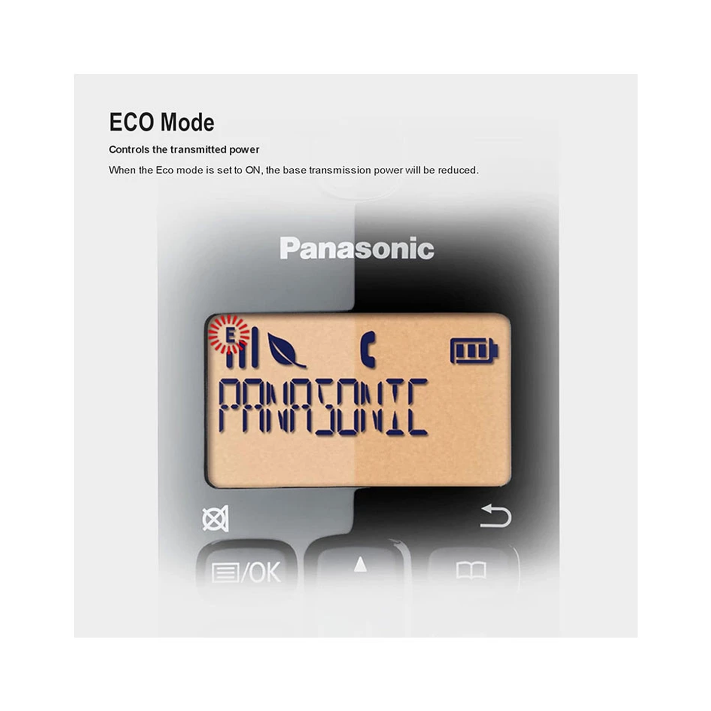 باناسونيك KX-TGB110 - هاتف لاسلكي - أسود 