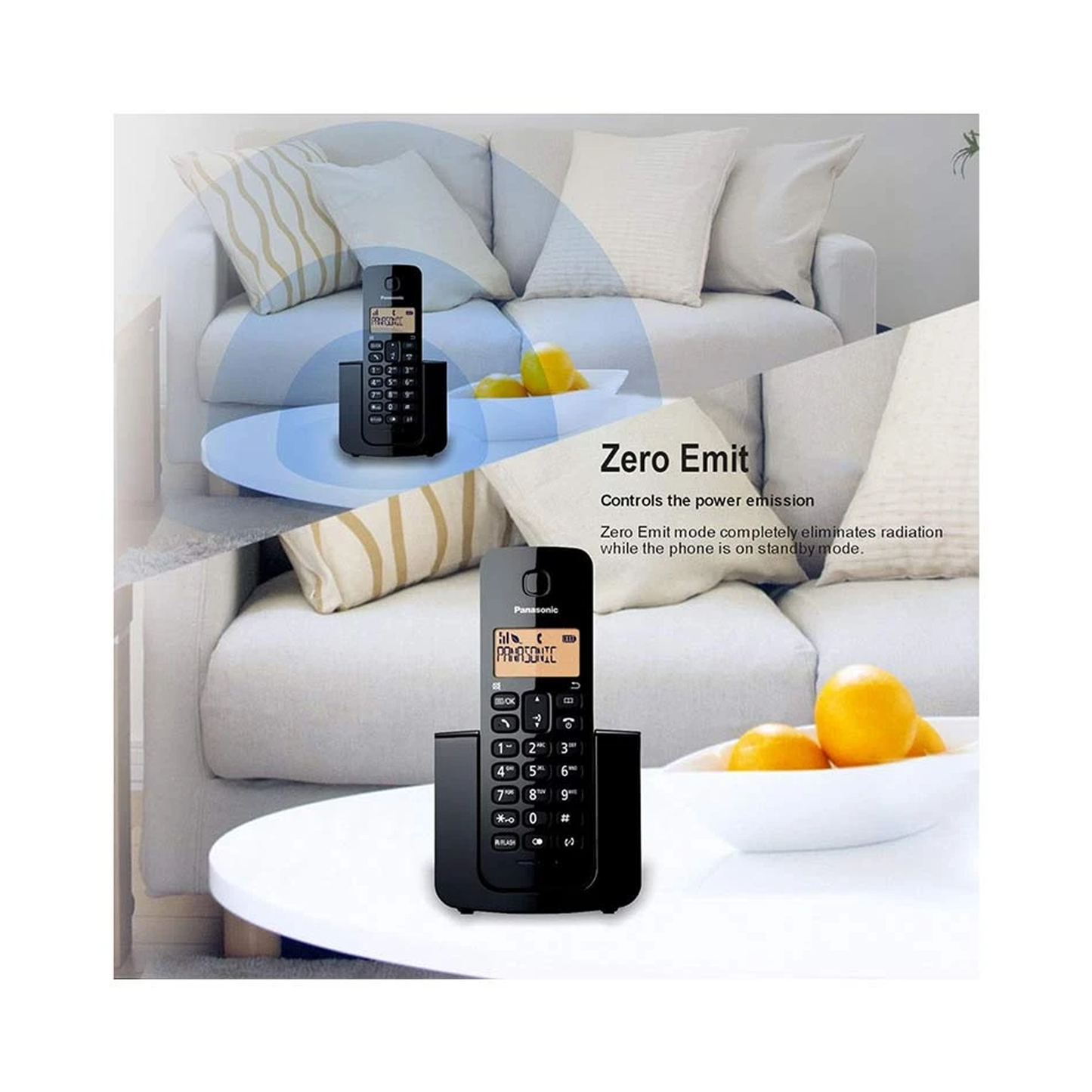 باناسونيك KX-TGB110 - هاتف لاسلكي - أسود 