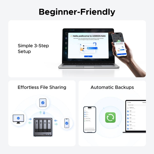 UGREEN Network Attached Storage DX4800 Plus (Diskless) EU / DXP4800 Plus / 35261 UGREEN Network Attached Storage DX4800 Plus (Diskless) EU / DXP4800 Plus / 35261