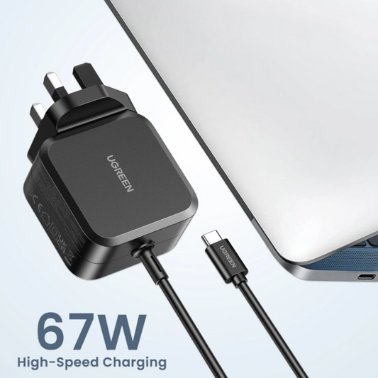 محول طاقة UGREEN USB-C 67W PD GaN Tech / 35063