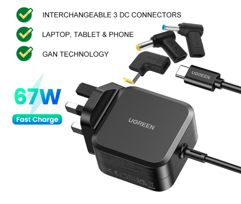 UGREEN USB-C 67W PD GaN Tech Power Adapter / 35063 UGREEN USB-C 67W PD GaN Tech Power Adapter / 35063