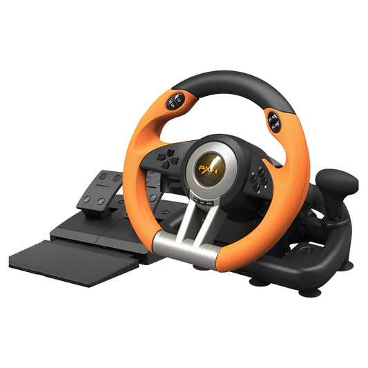 PXN V3 Pro Games Steering Wheel | (Black - Orange)